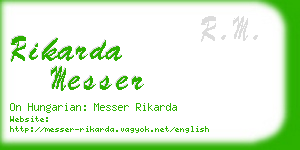 rikarda messer business card